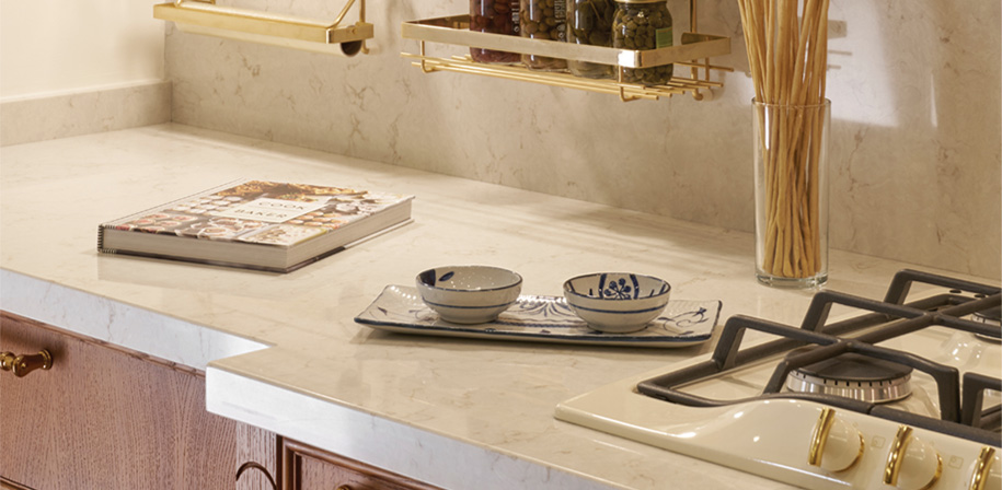 Cashmere Taj Marble Look Quartz