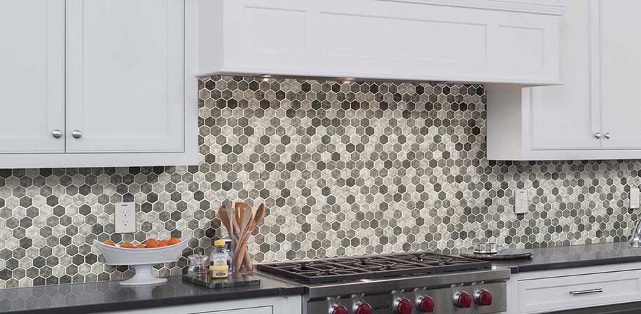 Urban Tapestry Hexagon Mosaic Tile| Backsplash/WallTile