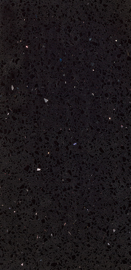 Sparkling Black Quartz Countertop closeup