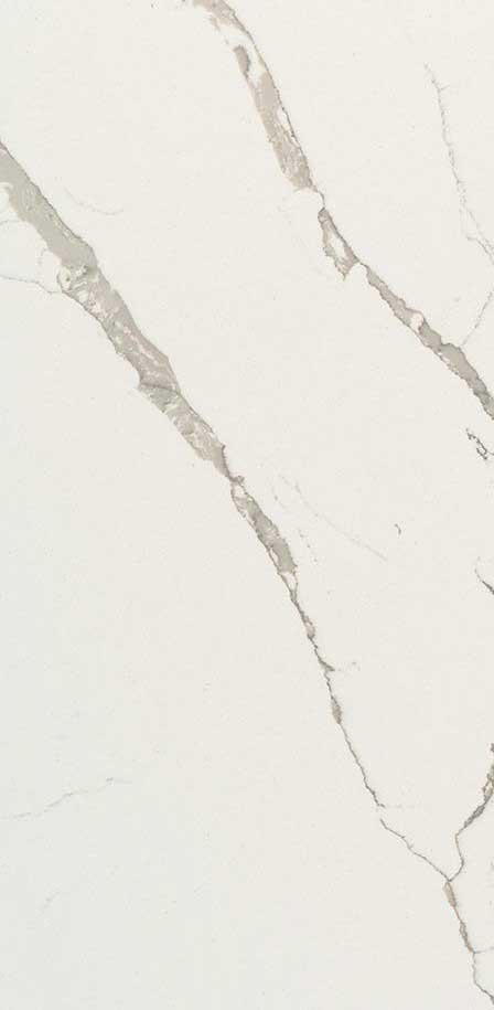 CALACATTA LAZA<sup>™</sup> - Quartz White Marble Looks CloseUp