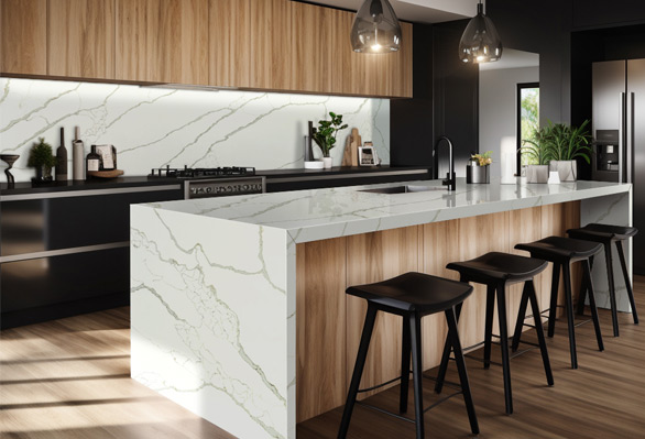 House Of Laza's Calacatta Laza Quartz Countertop Surfaces