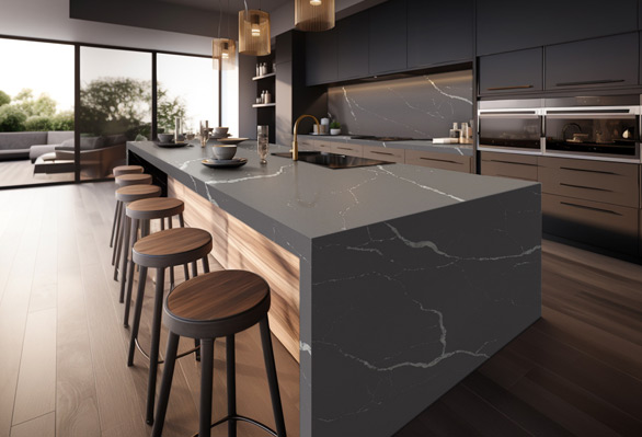 House of Laza's Calacatta Laza Quartz Countertop Surfaces