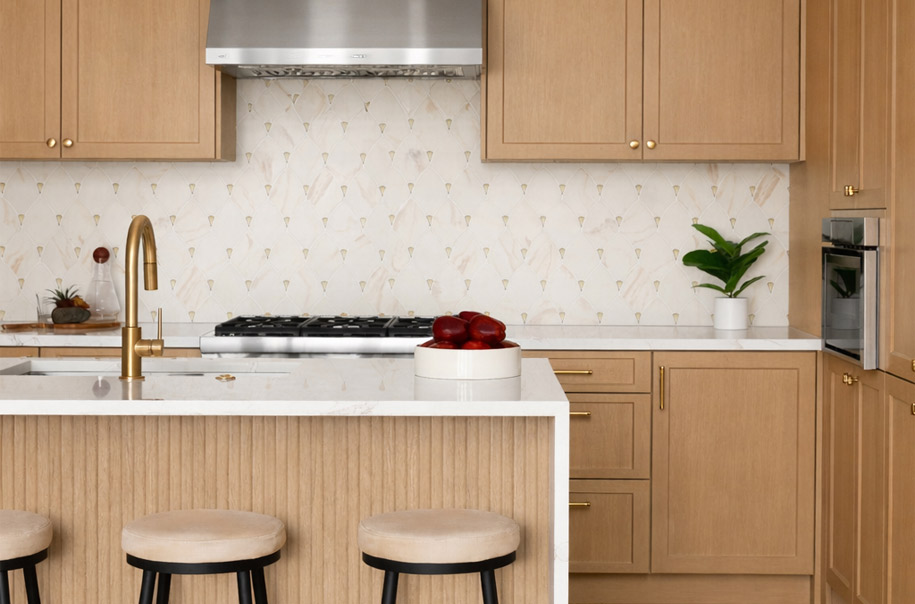 Citadel Gold Trident Tile and Urbanslat Natural