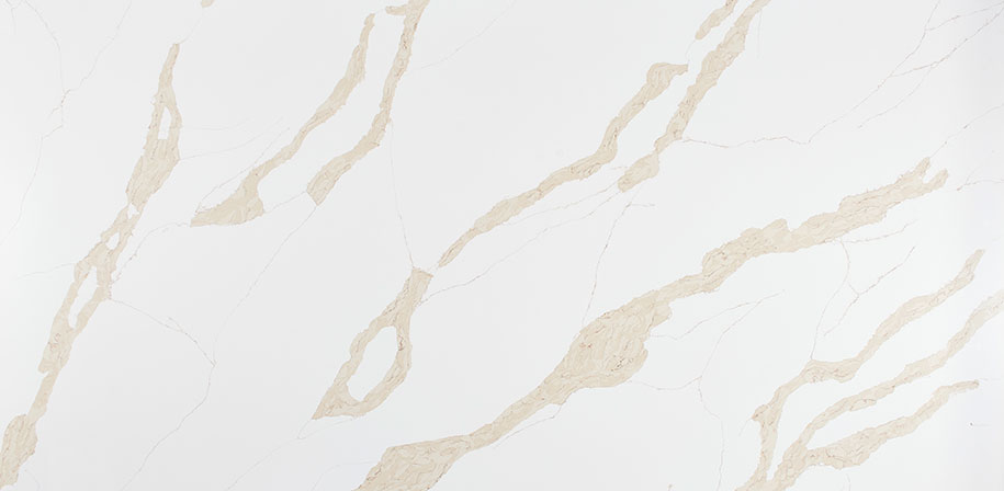 Calacatta Leon Gold Marble Look Quartz Slab
