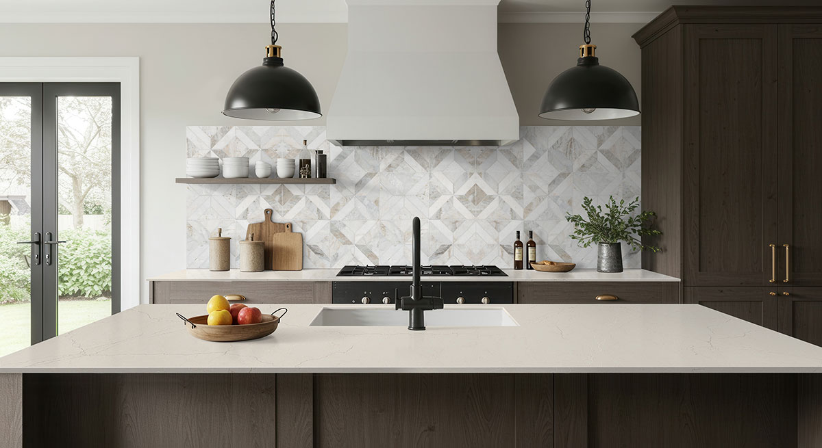 Arabescato Venato White Argyle Tile - MSI Backsplash Tile