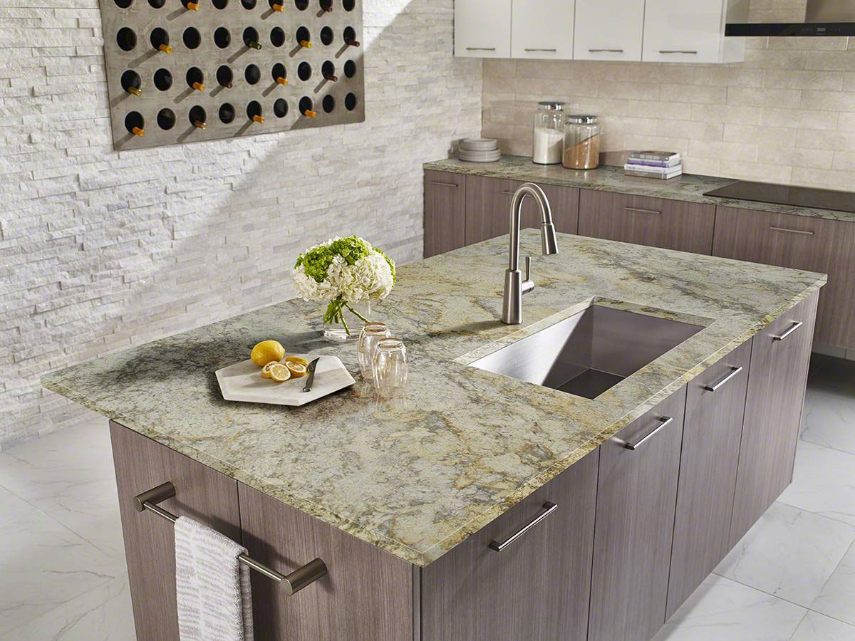  Aspen White Granite Countertop in Kitchen
