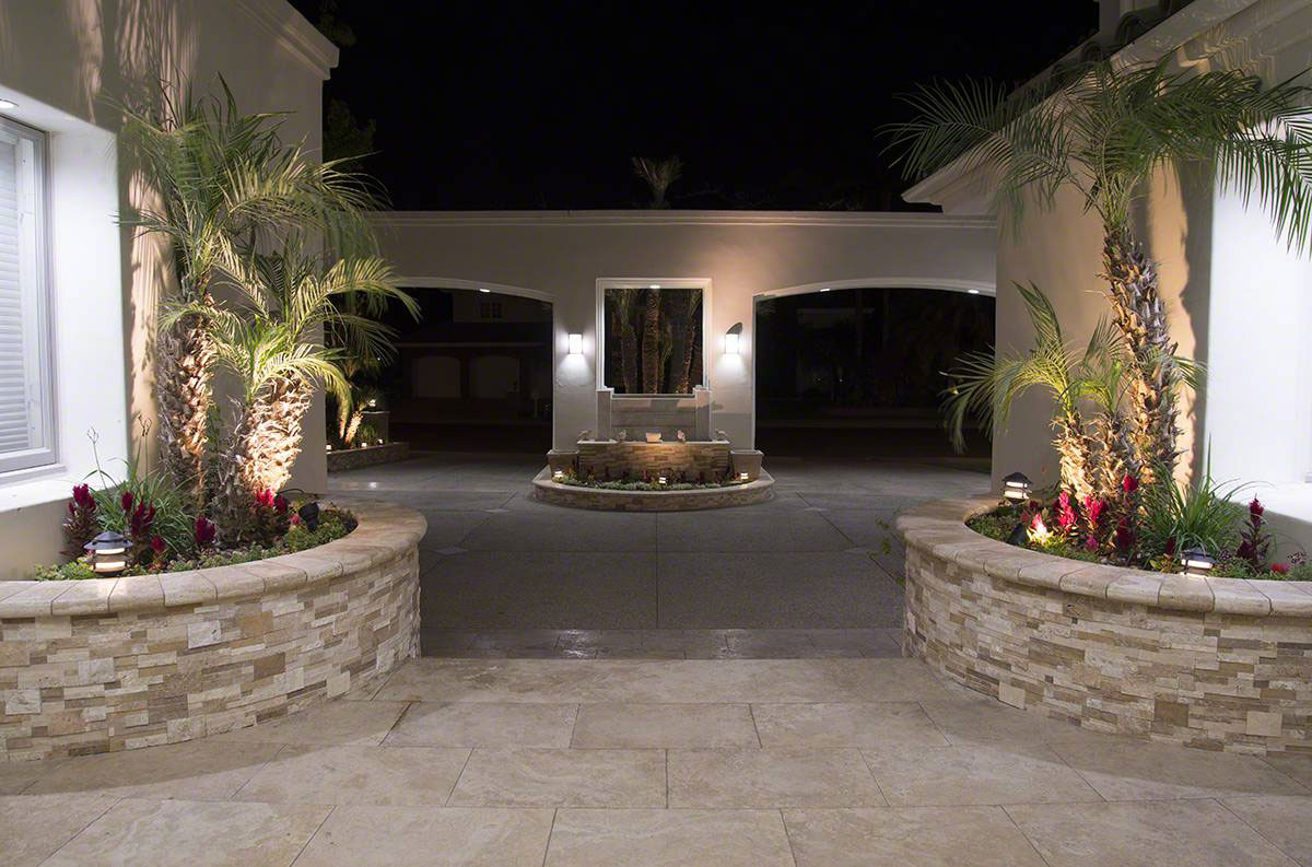 Casa Blend 4d Multi Finish Stacked Stone wall in outdoor space 10