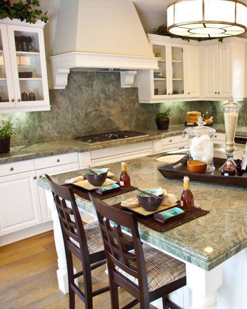  Costa Esmeralda Granite Countertop in Kitchen