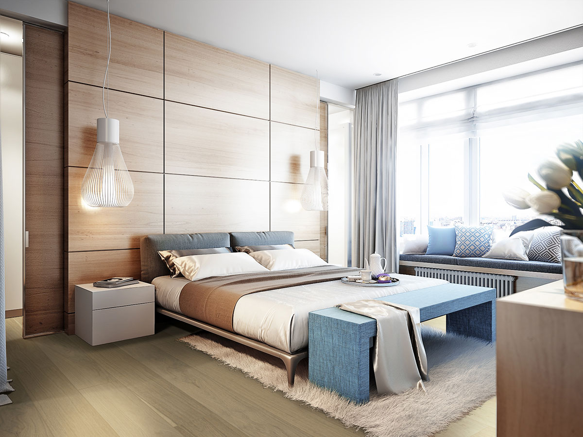 Bramlett Engineered Hardwood Flooring in bedroom