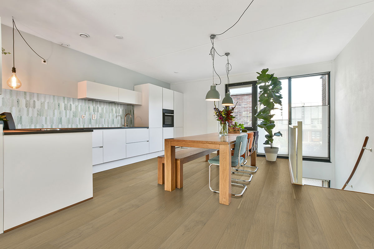 Bramlett Engineered Hardwood Flooring in kitchen