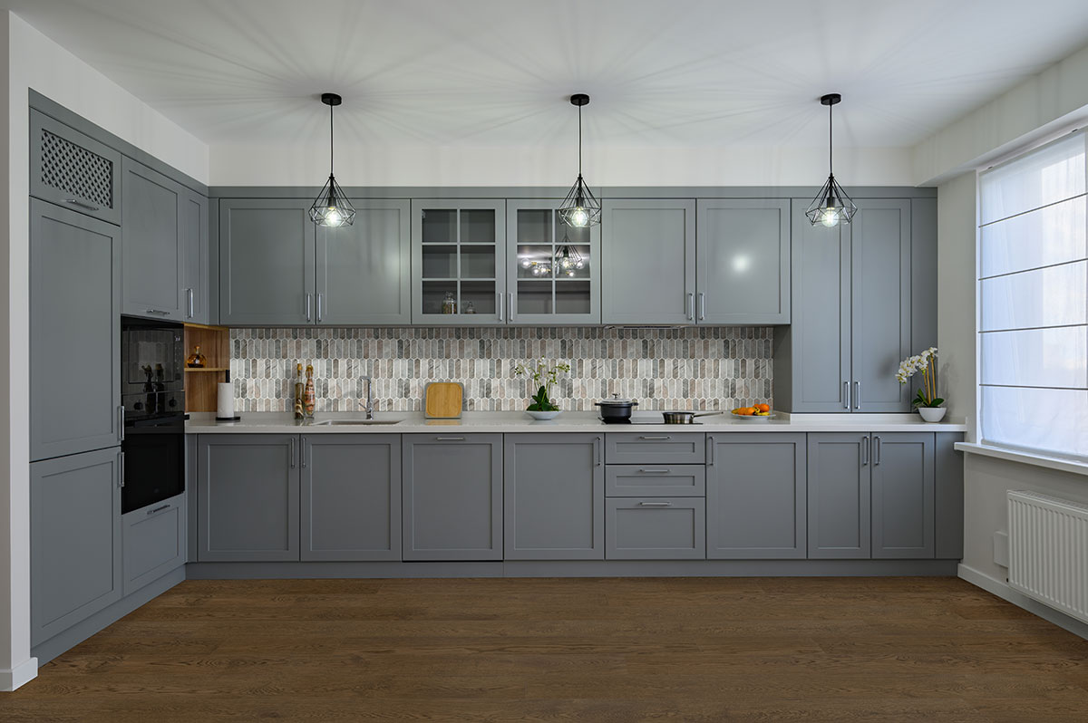 Clayborne Engineered Hardwood Flooring in kitchen