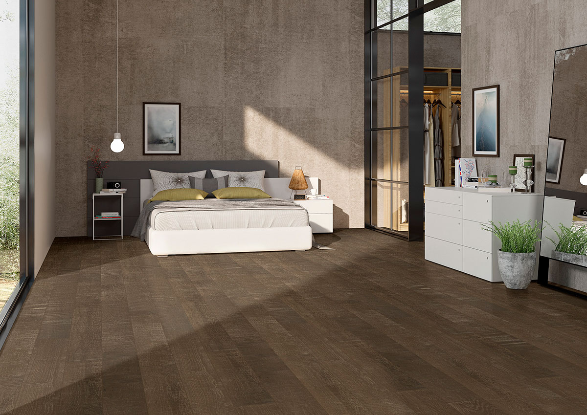 Hinton Engineered Hardwood Flooring in bedroom