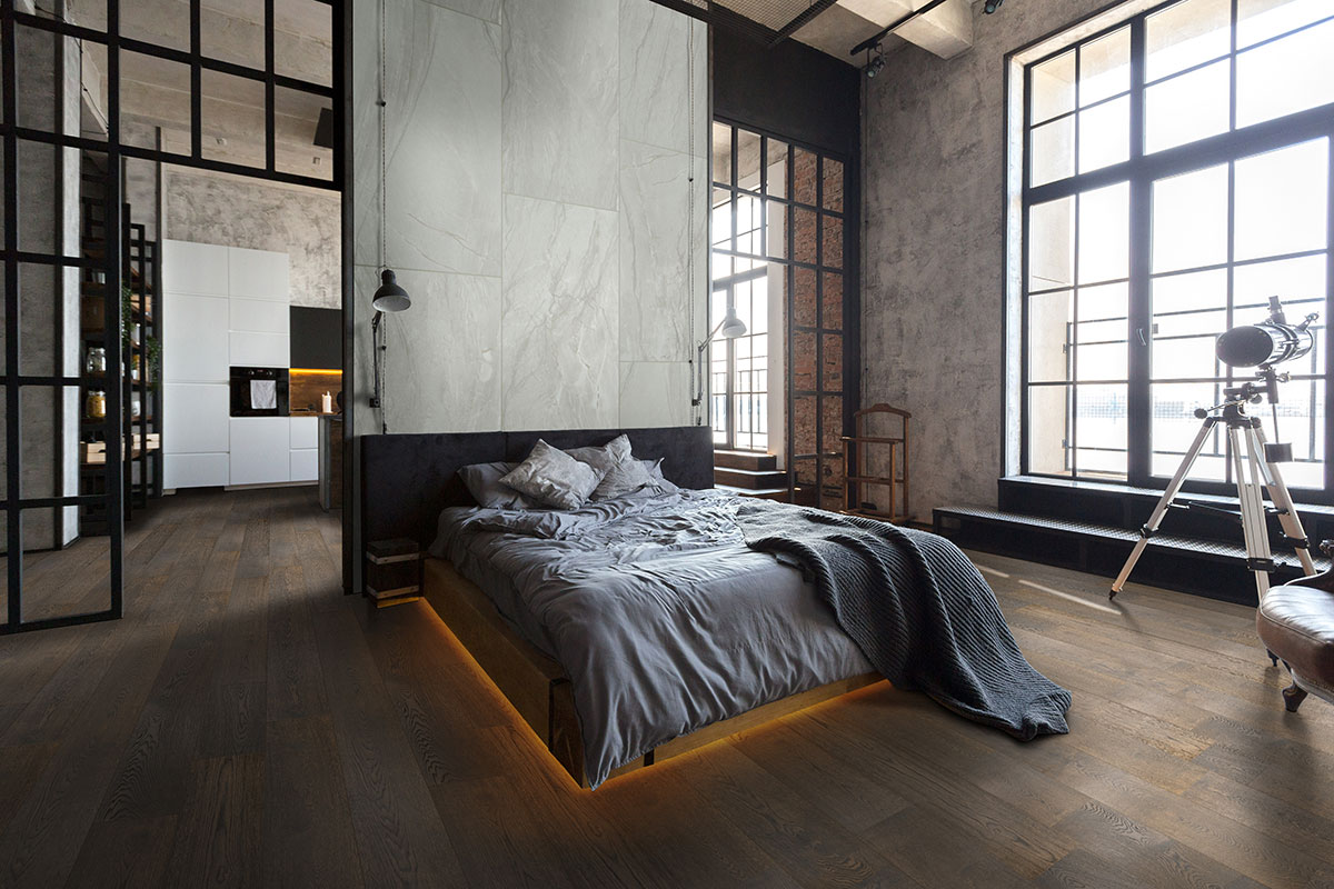 Atwood Engineered Hardwood Flooring in bedroom