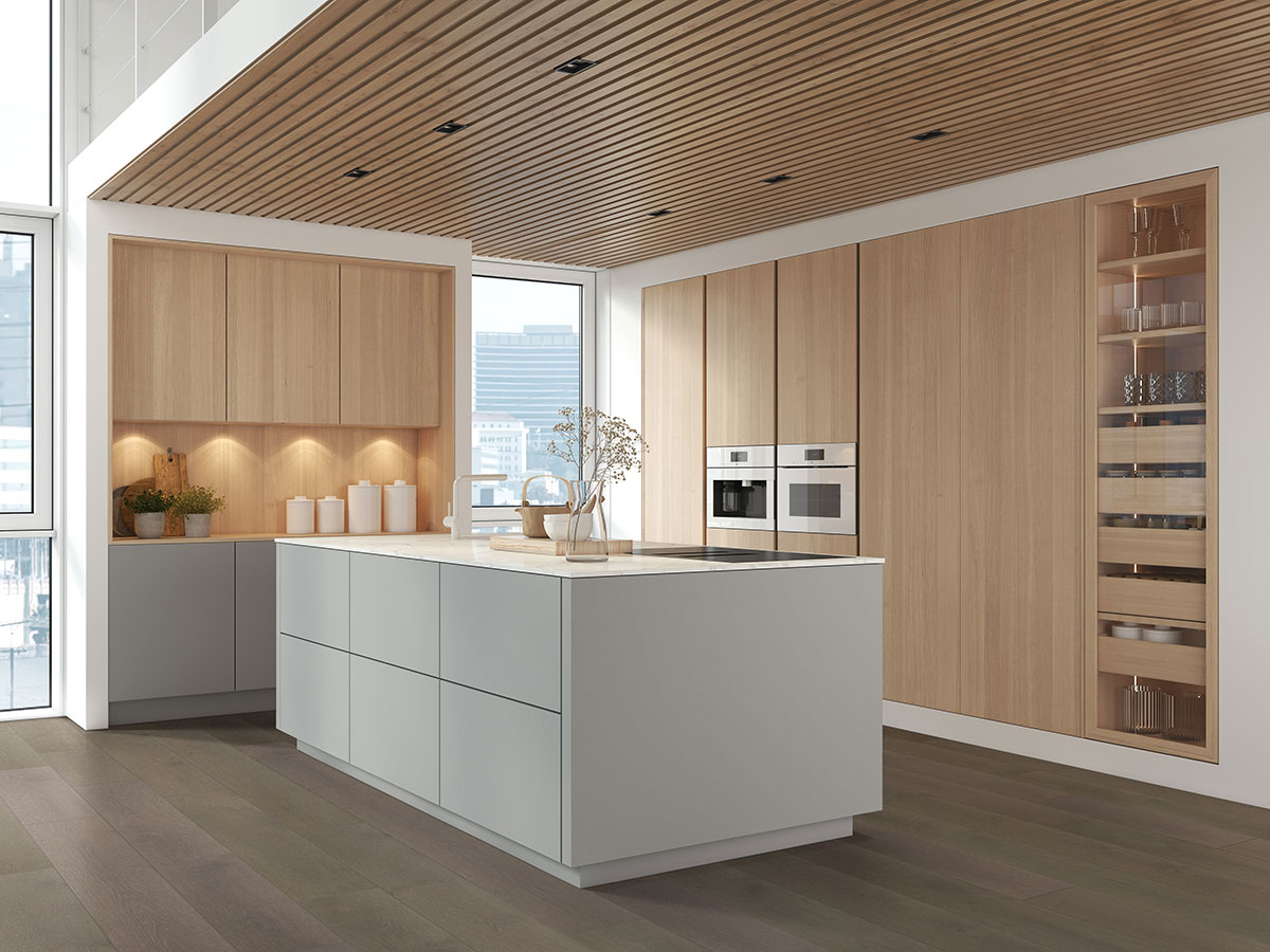 Milledge Engineered Hardwood Flooring in kitchen