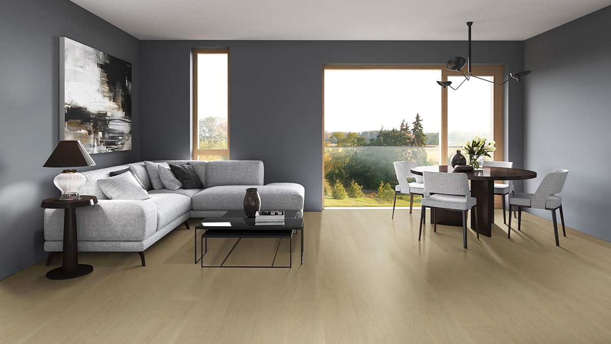 Whitlock Engineered Hardwood Flooring in living room