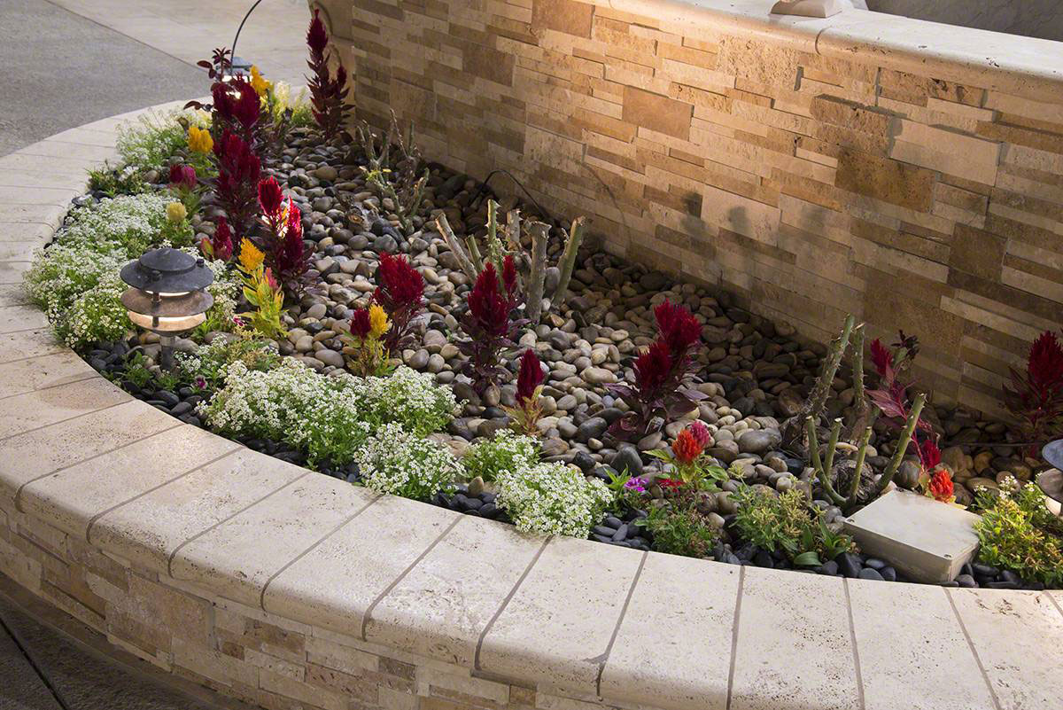 Casa Blend 4d Multi Finish Stacked Stone wall in outdoor space 7