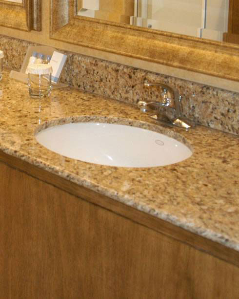 New Venetian Gold Granite Countertop in Kitchen