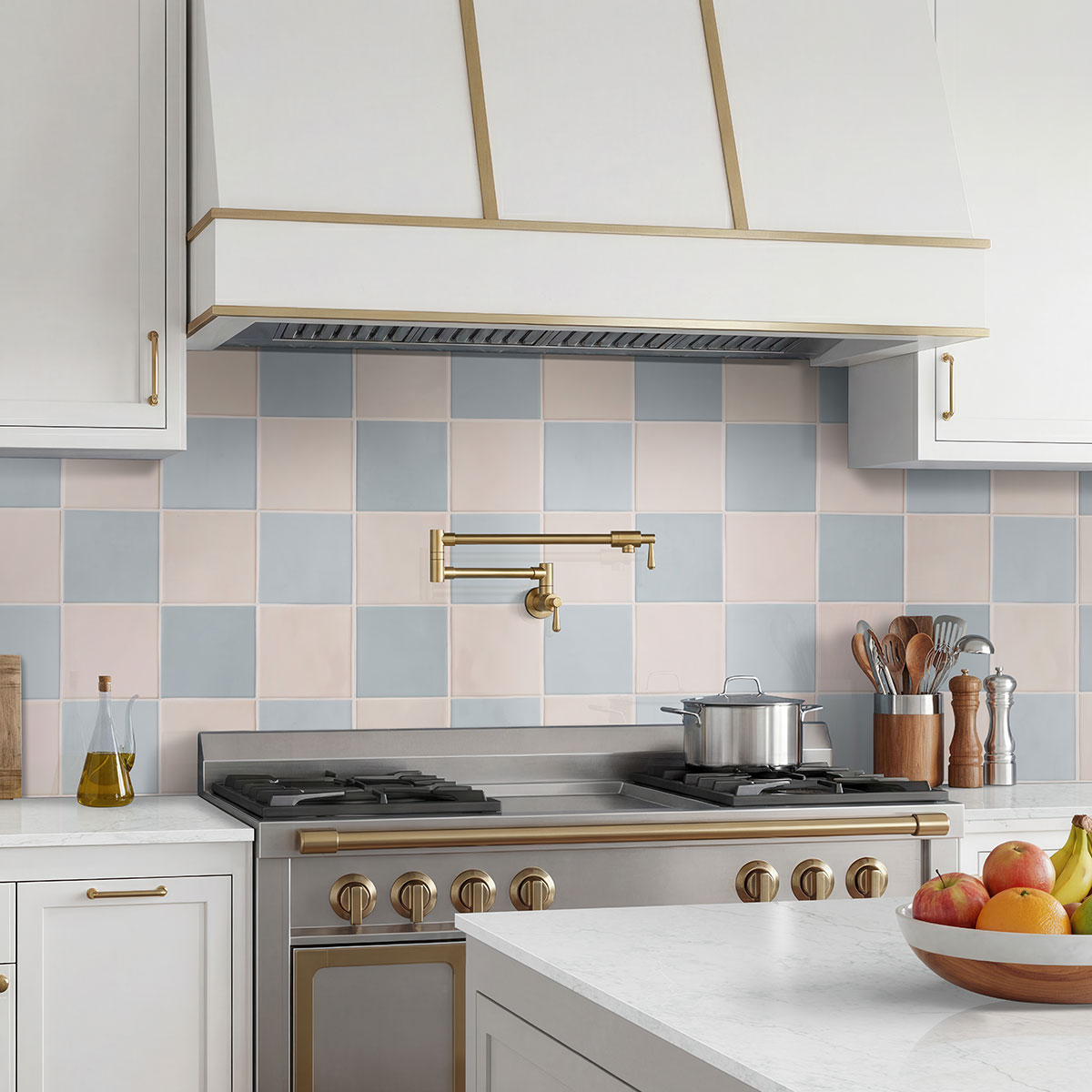 Renzo Sky Ceramic Tile 5x5 - MSI Backsplash Tile