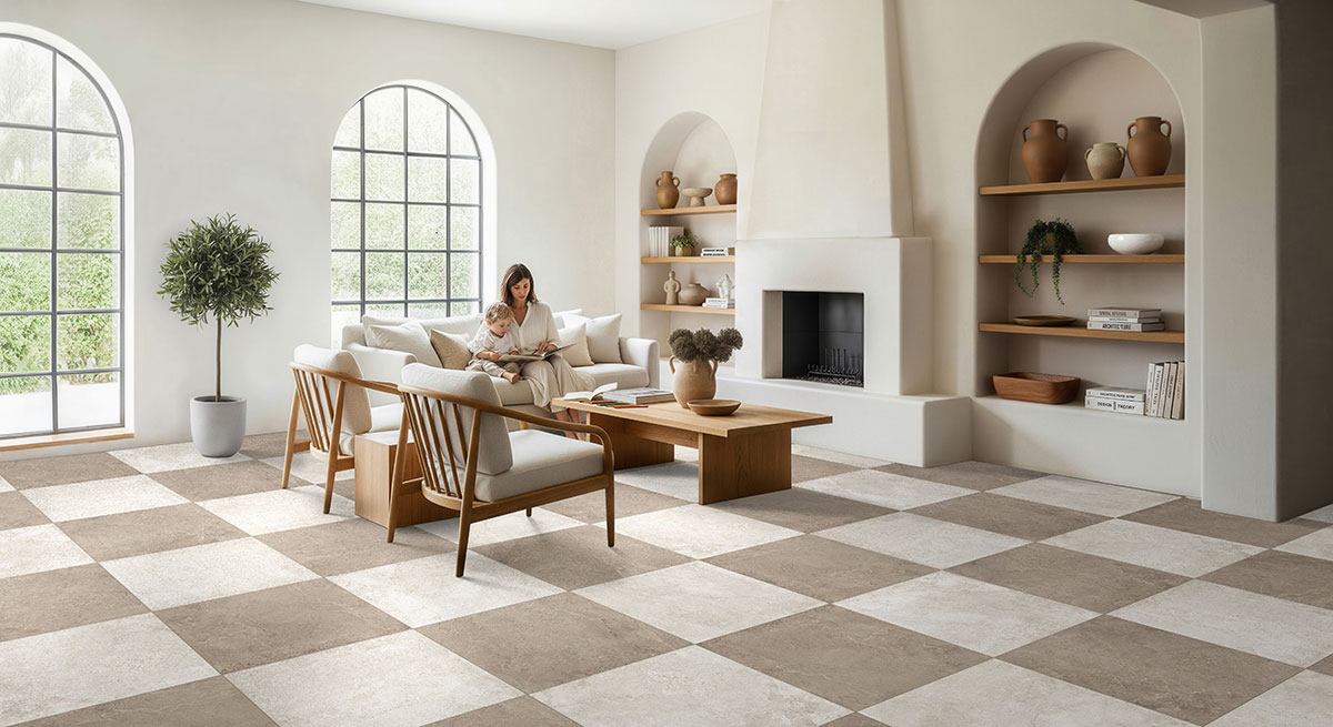 nijiiro★ 　2点セット 　pmo-pg011 TAUPE Soreno Taupe Porcelain Tile - MSI Surfaces