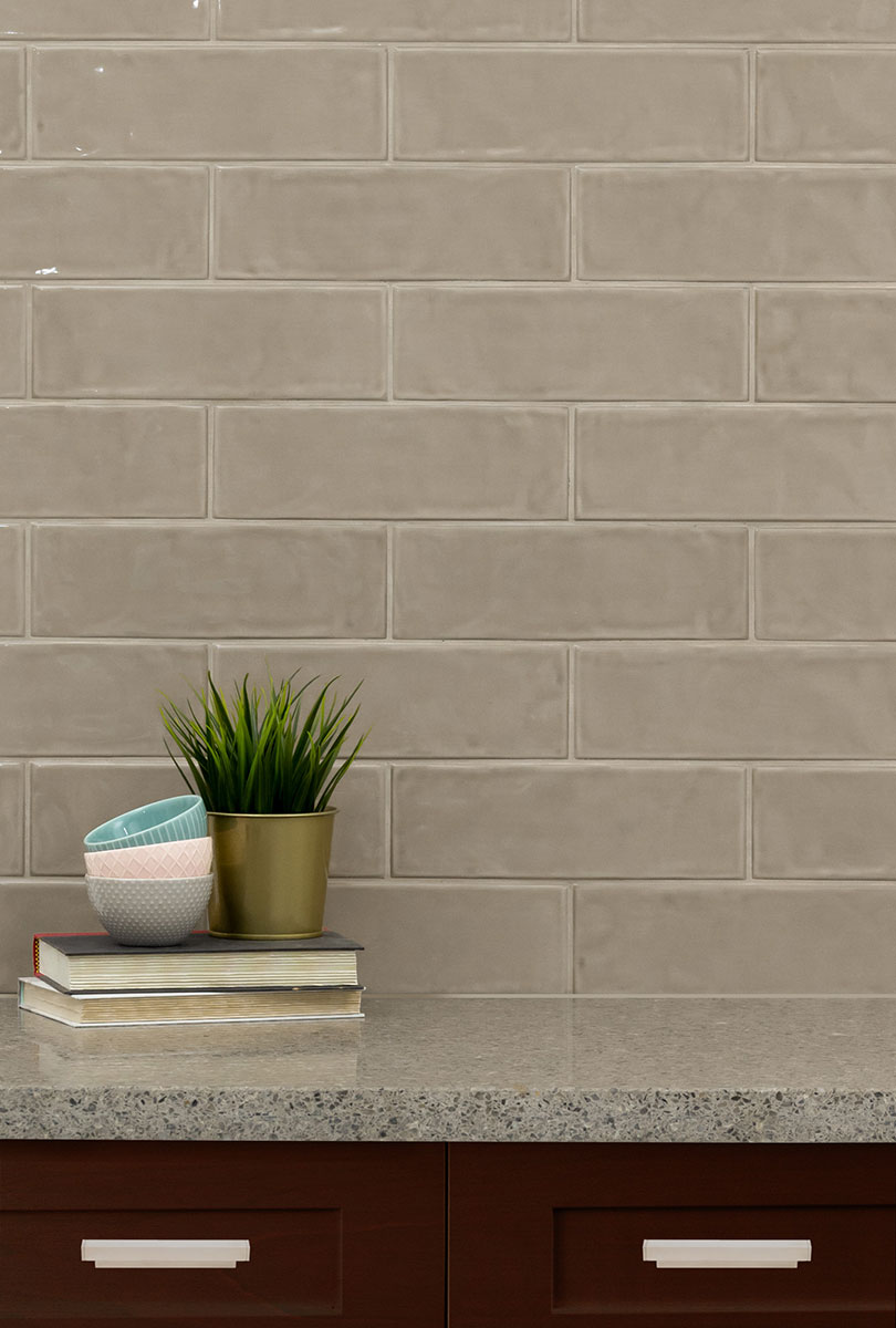 Urbano Warm Concrete Tile wall in bathroom