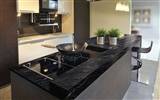 Agatha Black Granite countertop in kitchen