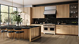 Agatha Black Granite countertop in kitchen