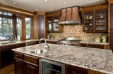 Bianco Antico Granite countertop in kitchen