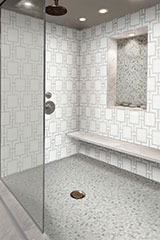 	Bianco Dolomite Alana Polished Mosaic Tile
