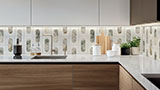 Bianco Dolomite Moderno Polished Mosaic Tile