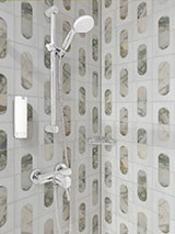 Bianco Dolomite Moderno Polished Mosaic Tile
