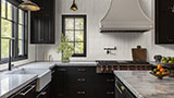 Gems Bianco Fluted Tile wall In Kitchen