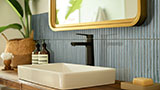 Gems Caraibi Fluted Tile wall in bathroom
