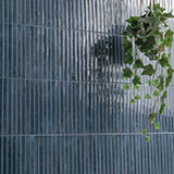 Gems Cobalto Fluted Tile wall in living room