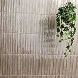 Gems Grigio Fluted Tile wall in living room