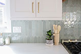 Renzo Jade Pickett Wall Tile wall in kitchen