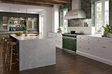 Renzo Jade Ceramic Tile 5x5 wall in kitchen