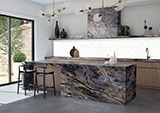 Metro White 4x12 Glossy wall in kitchen