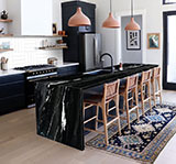 Metro White 4x16 Glossy backsplash tile in kitchen
