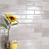 Renzo Sterling 3x12 Tile wall in bathroom