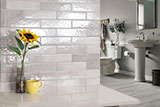 Renzo Sterling 3x12 Tile wall in bathroom