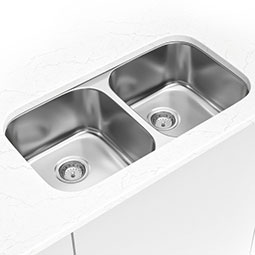 Double Bowl 50/50 - 3118 stainless steel undermount kitchen sink