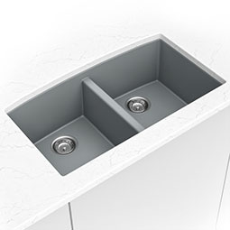 Grey Quartz Double Bowl 50/50-3219 kitchen sink