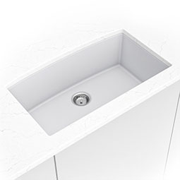 White Quartz Single Bowl 3219 kitchen sink
