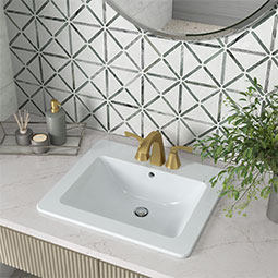 Illustration of Overmount Bathroom Sink Styles