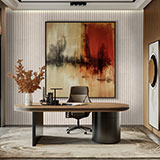 Hiphop Arena Fluted Tile wall in office cabin