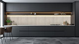 Hiphop Arena Fluted Tile wall in kitchen