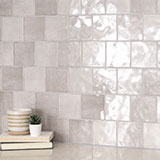 Renzo Sterling Tile 5x5 wall in bathroom