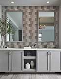 Renzo Storm Ceramic Tile 5x5 wall in bathroom