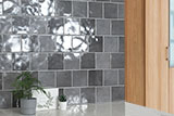 Renzo Storm Ceramic Tile 5x5 wall in bathroom