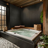 UrbanSlat Carbon 16x48 Wall near hot tub